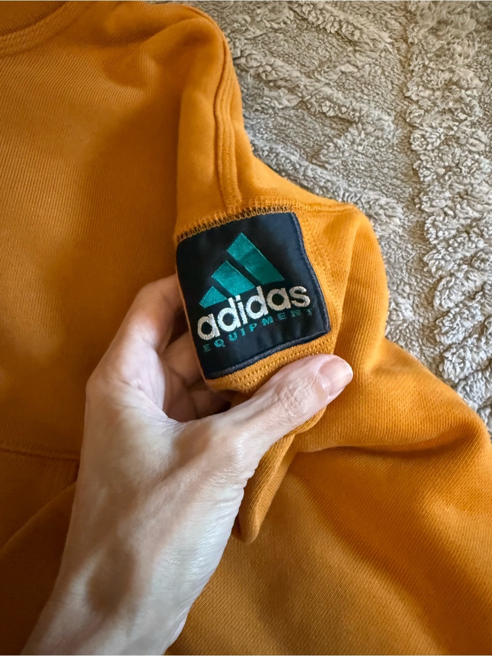Adidas Equipment Cropped Hoodie - Craft Ochre - Picture 6 of 9